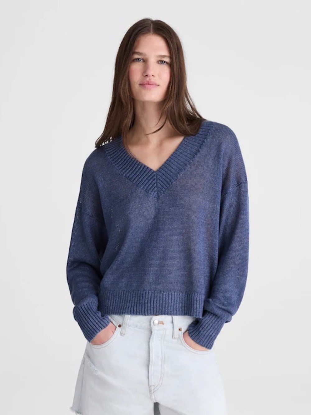 Madewell Deep V linen TAKING THiS OFF MY POSH TOM SO BUY IF INTERESTED!
